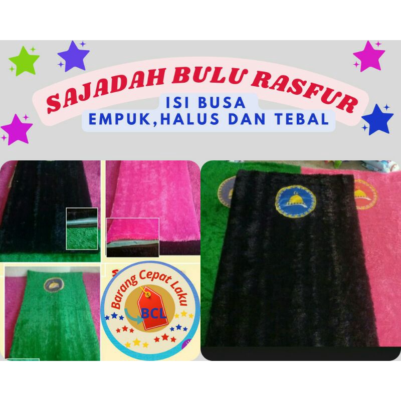 sajadah bulu rasfur tebal dan empuk/sajadah bulu rasfur murah/sajadah dewasa bulu rasfur premium/saj