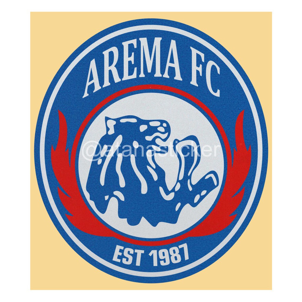 Sticker Cutting Logo Arema FC 7,5x8,5cm