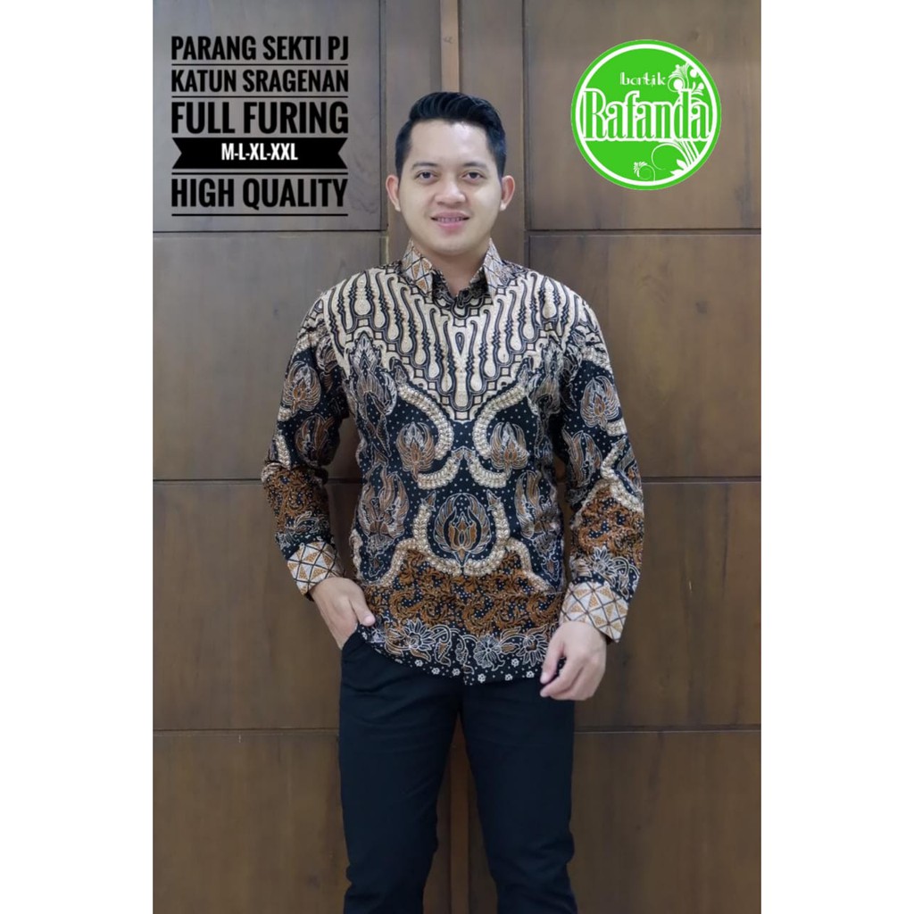 PARANG SEKTI RAFANDA BAJU KEMEJA BATIK PRIA SOLO LENGAN PANJANG PENDEK LAPIS FURING ATASAN BATIK PREMIUM MODERN KATUN HALUS GURDO  ERLANGGA SEKTI 2 KARISMA WARNA PARANG MERAK KLABANG WERNO GUNUNGAN CATUR PRAKASITA MERAH KLANGENAN MERAH PEKSI BINTANG 2