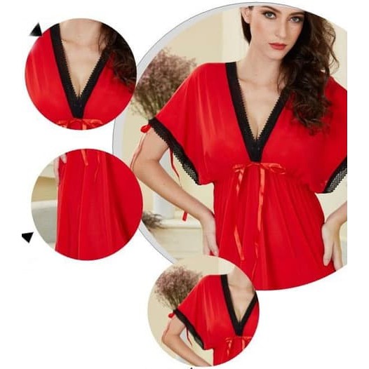 d1976 Lingerie Jumbo Daster Baju Haram Lingeri Sexy Lingery Besar Big Size M L XL 2XL 3XL OFL-F387-2
