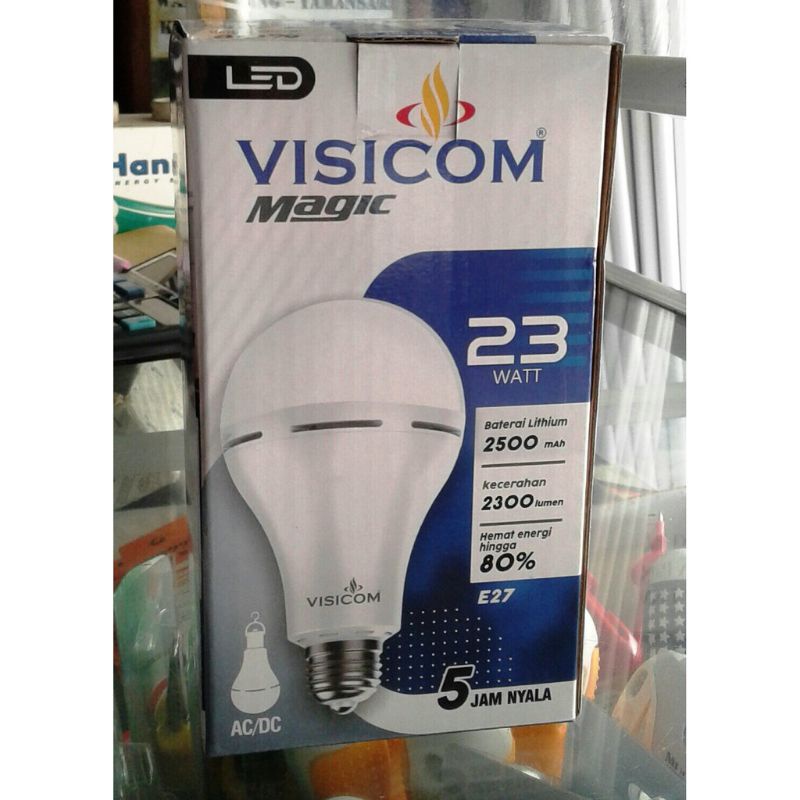 Lampu bohlam emergency visicom 23 watt