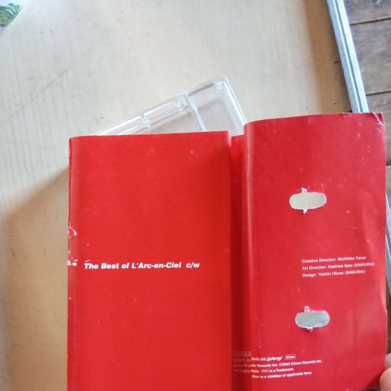 kaset lagu the best of l`arc-en-ciel