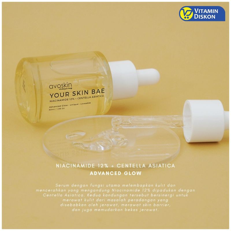 AVOSKIN SHARE YOUR SKIN BAE ALPHA ARBUTIN NIACINAMIDE SALICYL HYACROSS VIT C AZECLAIR PANTHENOL