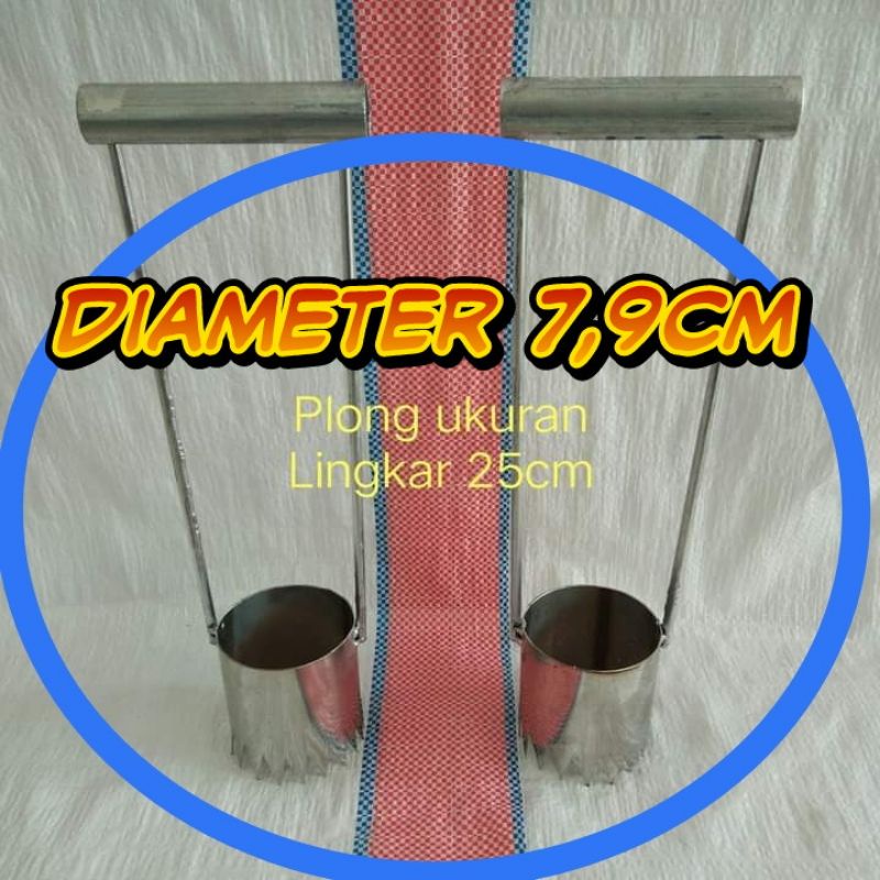 alat plong mulsa/pelubang mulsa lingkar 25cm diameter 7,9cm
