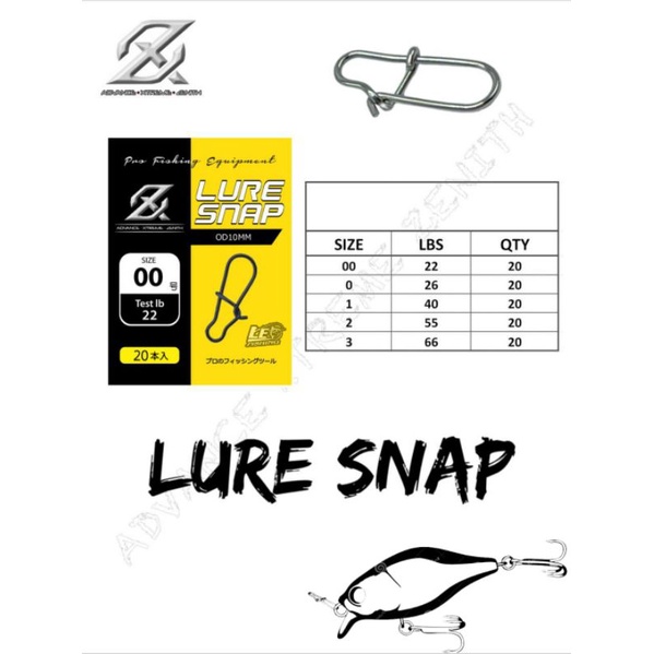 20 PCS AXZ LURE SNAP PENITI PANCING TERLARIS SNAP CASTING TERLARIS