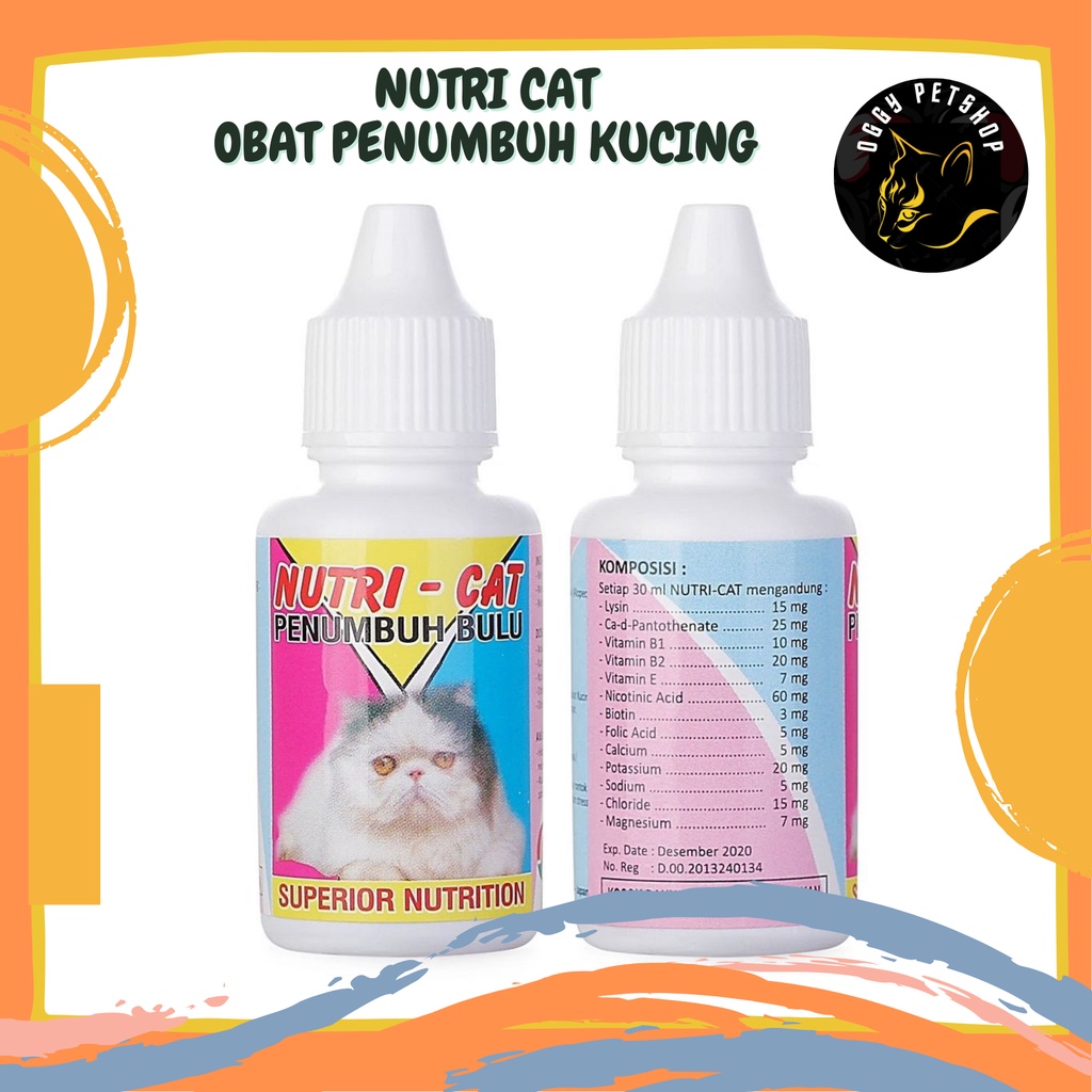 NUTRI CAT Nutricat-Untuk Obat Penyubur bulu kucing