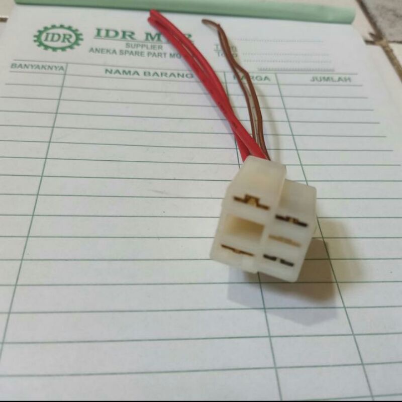 Socket soket switch relay bendik stater pin 4 honda yamaha suzuki original-1