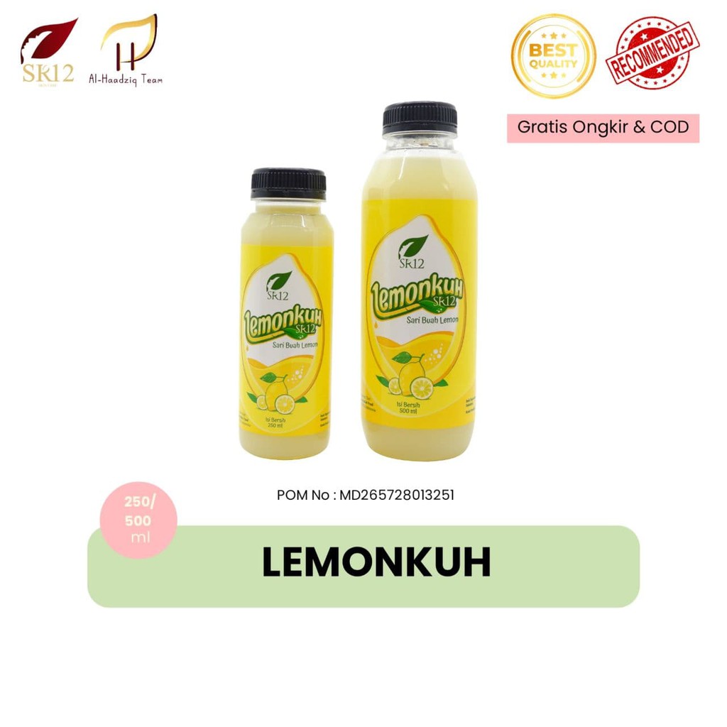 

SR12 LEMONKUH SARI LEMON ASLI MURNI ORIGINAL KAYA VITAMIN C HALAL AMAN BPOM