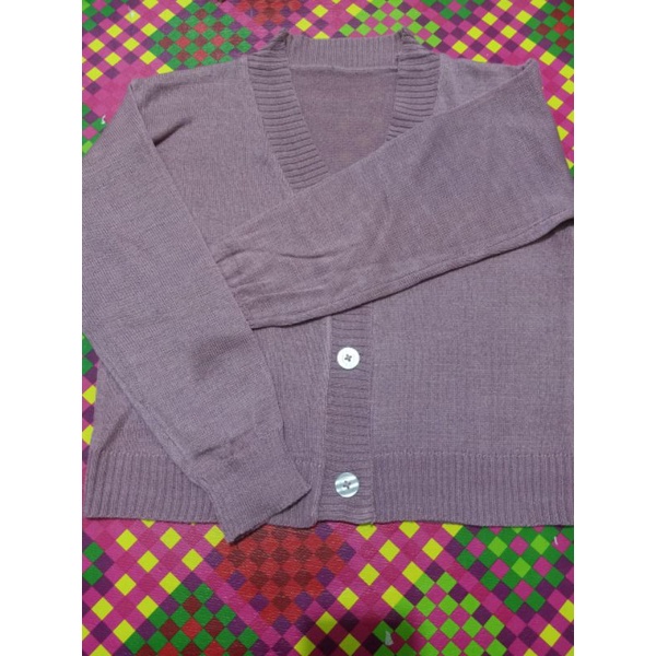 cardigan rajut/crop milenia/rajut bailey-Nila