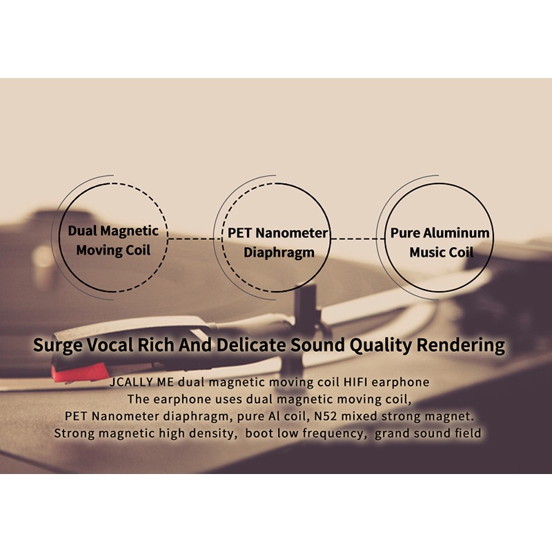 JCALLY ME HIFI Dynamic Earphone Dual Magnetic alt QKZ AK6 KZ EDX Pro KZ ZEX Pro CCA NRA