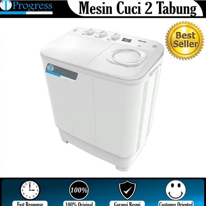 populer] MESIN CUCI 2 TABUNG TOSHIBA VH-H85MN-WW / VH-H85MN-WB / VH-H85MN-WR