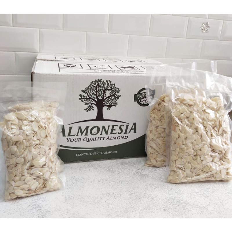 

Almonesia Blanched sliced almond repack 250g