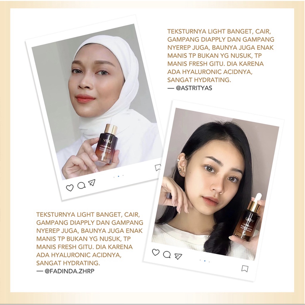 YOU Golden Age Refining Serum 20ml | Serum Wajah Anti Aging | Kosmetik Skin Care