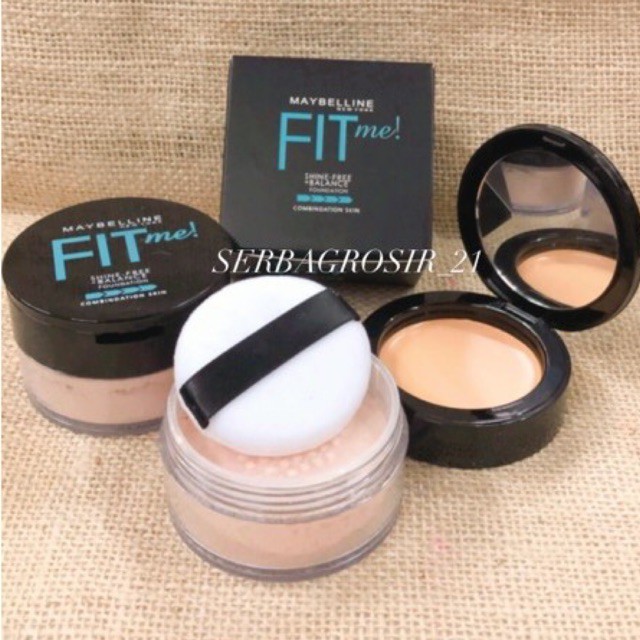 BEDAK TABUR MAYBELLINE FIT ME 2in1