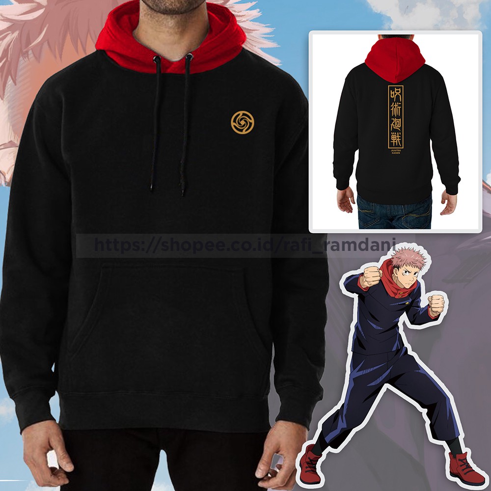Jaket Yuji Itadori Jujutsu Kaisen Terbaru  | Sweater Jujutsu Kaisen Unisex Terlaris