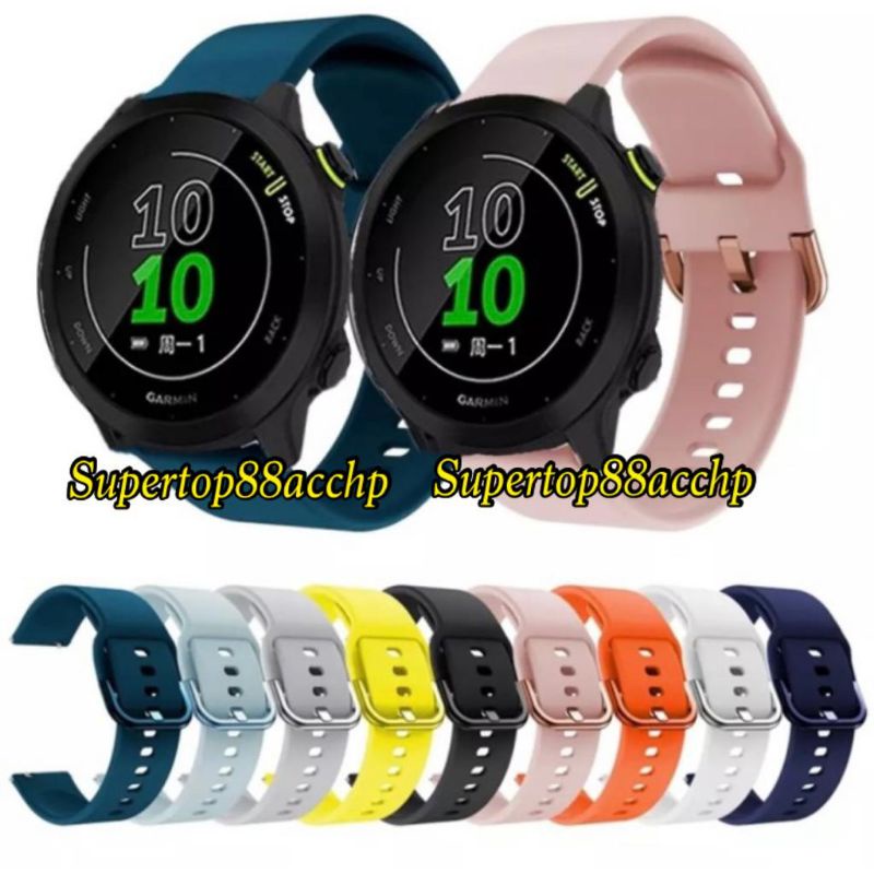 Strap Garmin Venu 2 / Forerunner 245 Tali Jam Rubber Colorful Buckle Model Active