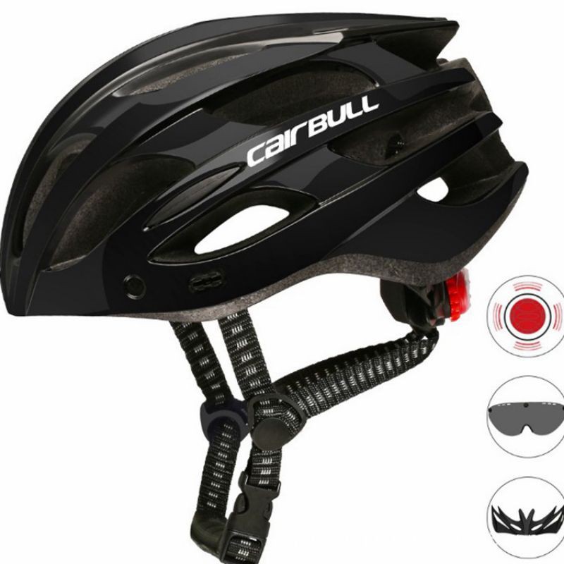 Helm sepeda CAIRBULL SPARK CB-10 sunglass and led helm sepeda lampu kacamata