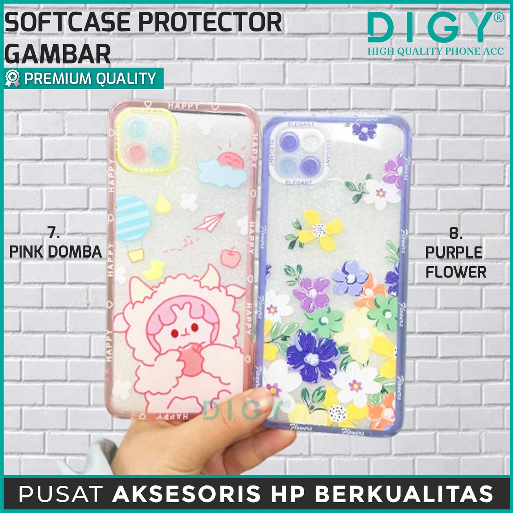 Softcase Protector Gambar VIVO V23E Y15S Y30 Y50 Y20 Y20S Y12 Y15 Y17 6-10