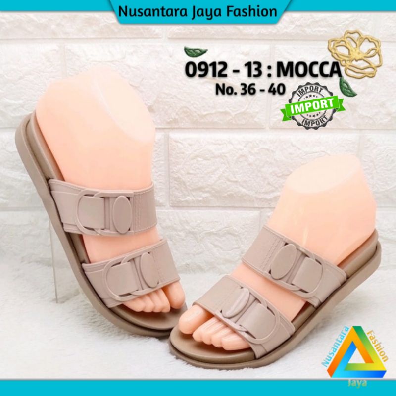 Sandal Jelly Wanita - Sandal WEDGES Perempuan - Sendal Kekinian - Sandal Balance 0912 13