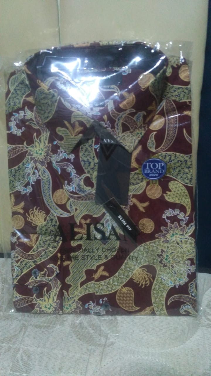 Kemeja Batik Alisan Printing Slimfit Lengan Panjang