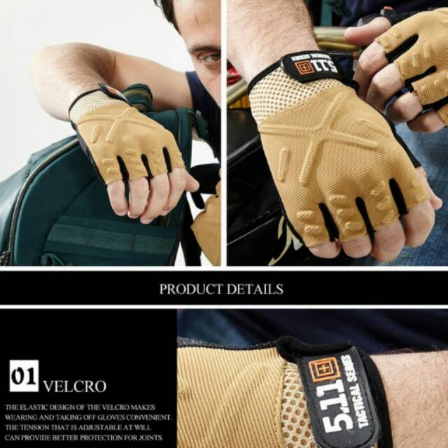Sarung Tangan Half Tactical Glove Pendek