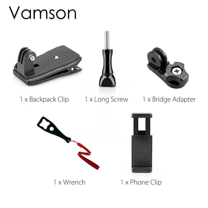 [BISA COD] JLNONLNJKT Vamson Clip Clamp Mount 360 Rotary Smartphone Holder for GoPro - VP512