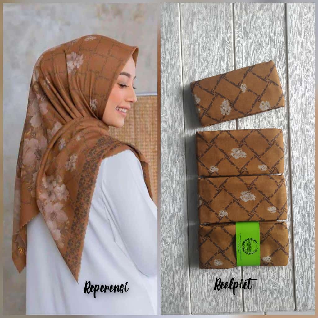 JILBAB VOAL MOTIF PREMIUM SQUARE | HIJAB KERUDUNG