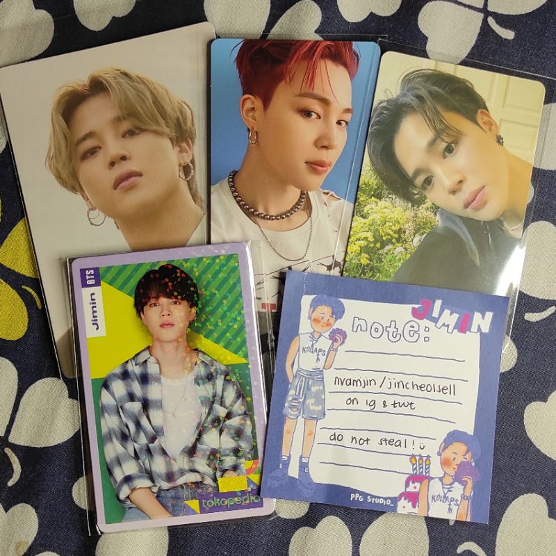 Photocard BE Essentials, Butter Cream, ARMY 7th Kit, Toko Hijau BTS Jimin