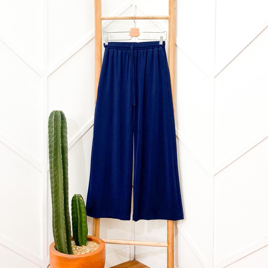 Dinda Pants Celana Kulot Wanita Panjang / Kulot Tali / Kulot Polos Premium Jersey Cullote Bawahan Wanita Terbaru Murah Kekinian-3