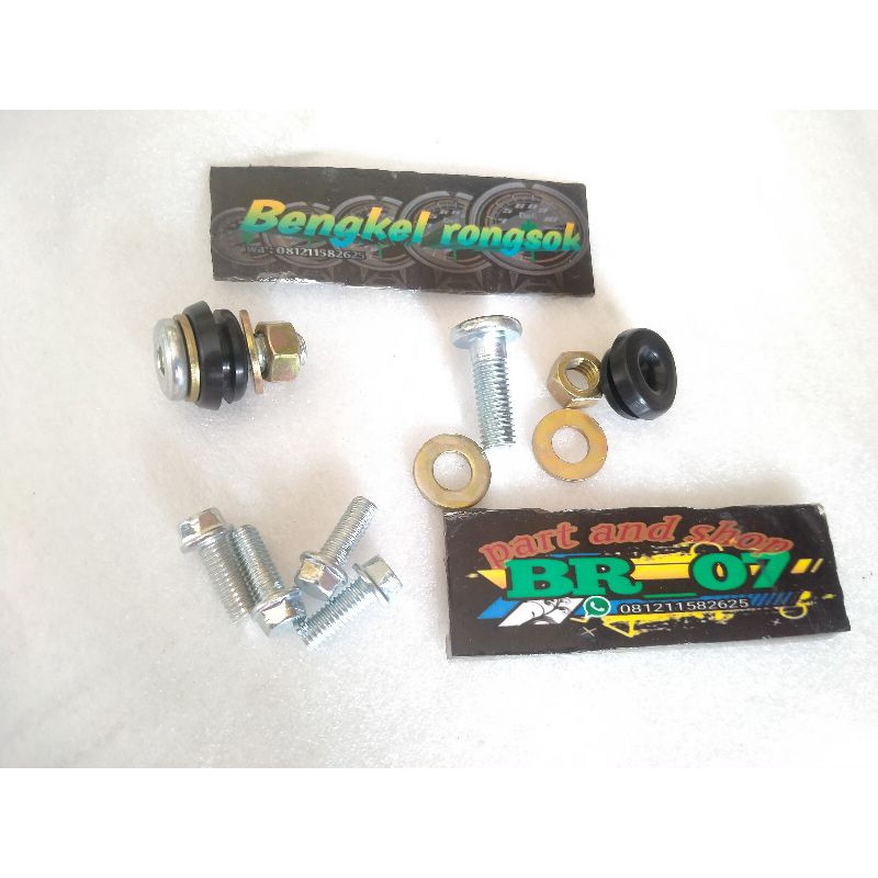 baut dan karet dumper lampu ninja ss reflektor ninja ss baut lampu bulat ninja ss Victor reflektor n