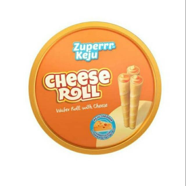 Zuperrr keju Cheese roll kaleng 182gr
