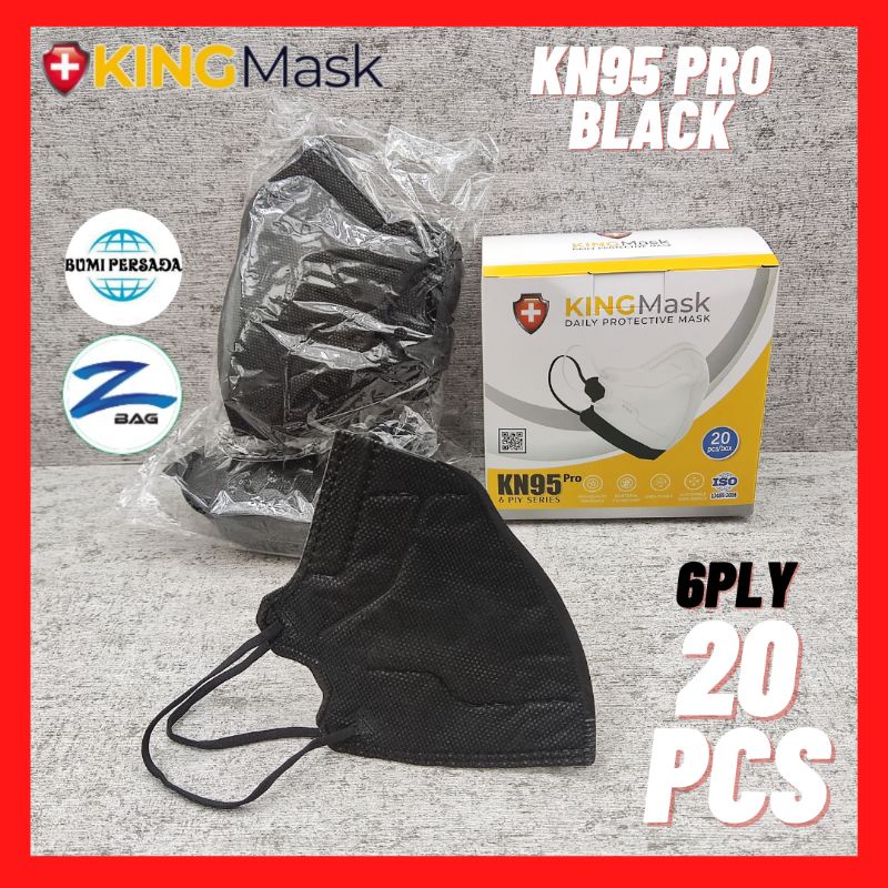 KN95 Pro Kingmask 6 Ply  Kemenkes KN 95 Pro isi 20 Pcs 6Ply