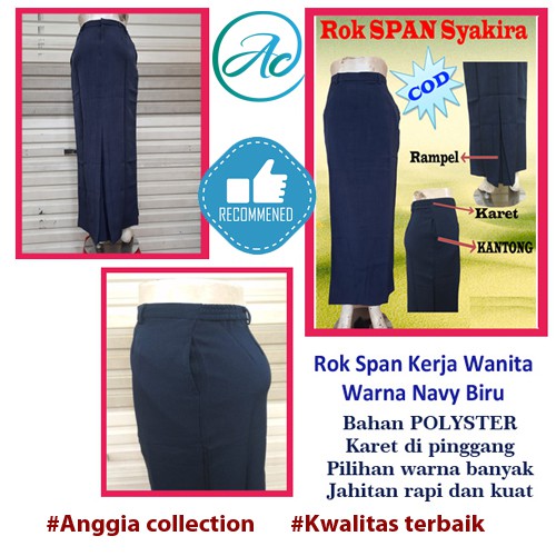 rok span ukuran 4L dan 5L-rok kerja-rok span syakira-rok polyester-rok kerja modis-rok kerja wanita