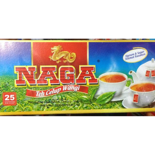 

Teh Naga celup kotak isi 25 sachet asli khas malang