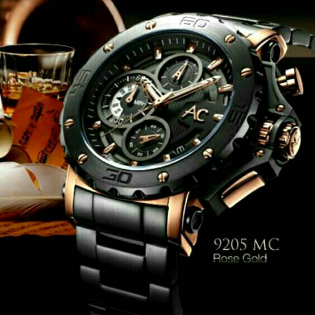 PROMO JAM TANGAN PRIA AC ALEXANDRE CHRISTIE ORI ASLI ANTI AIR NEW MODEL TERBAIK KEREN Chrono AKTIF Black WATER RESIST WATERRESIST TALI RANTAI TANGGAL AKTIF SEMUA OTOMATIS AUTOMATIC BLACK Gold Alexander Christie COWOK COWO Cristi cristy ORIGINAL cristie