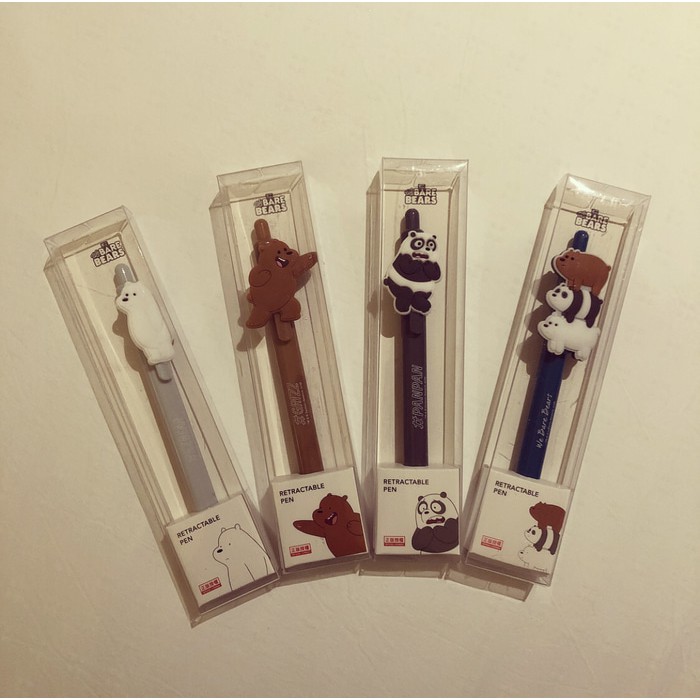 

We bare bear stuff pulpen pen ice bear panda lucu alat tulis miniso im