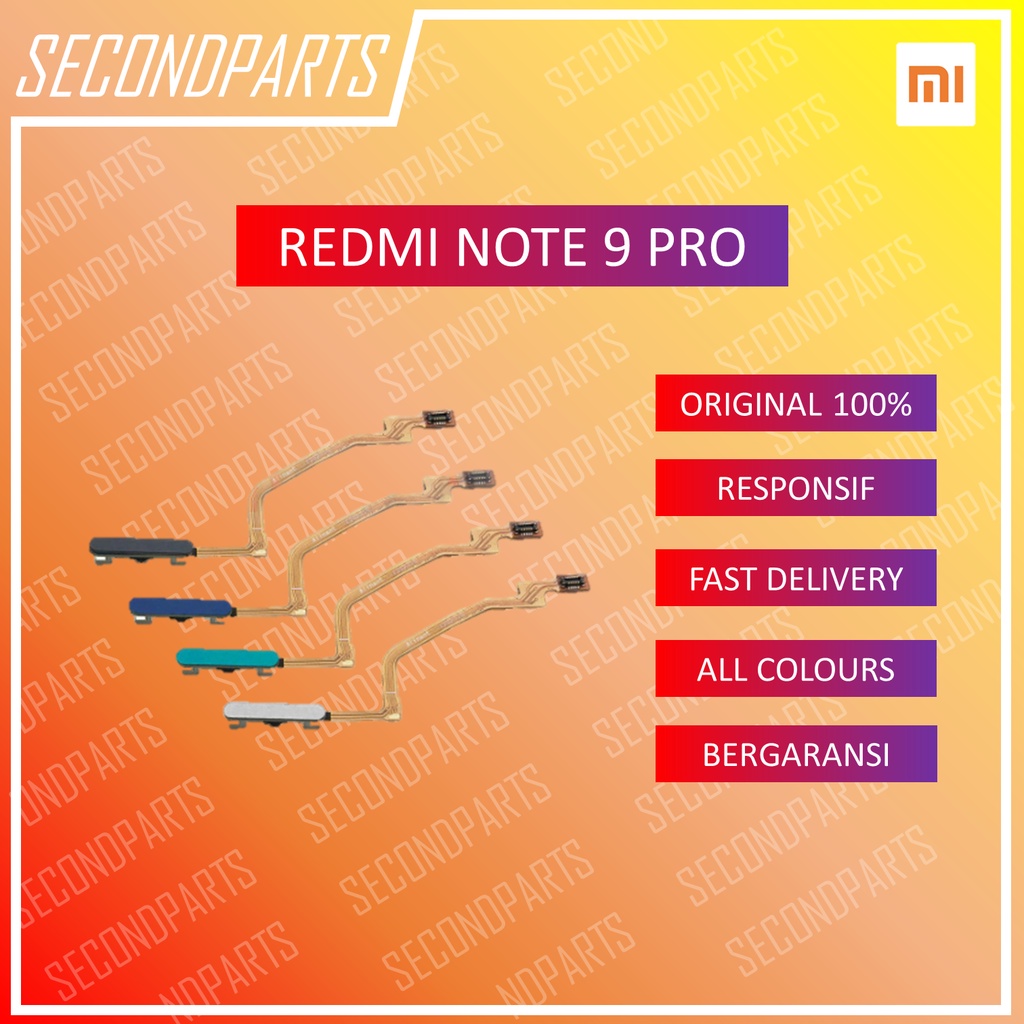 FINGERPRINT FINGER SENSOR SIDIK JARI XIAOMI REDMI NOTE 9 PRO