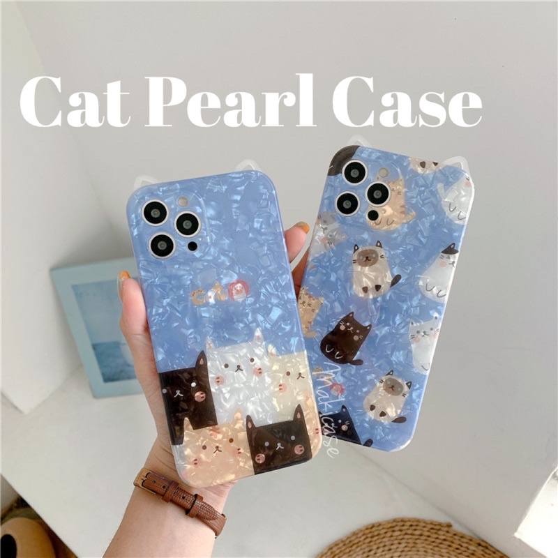 Cat Pearl Case squared edge 12 look alike