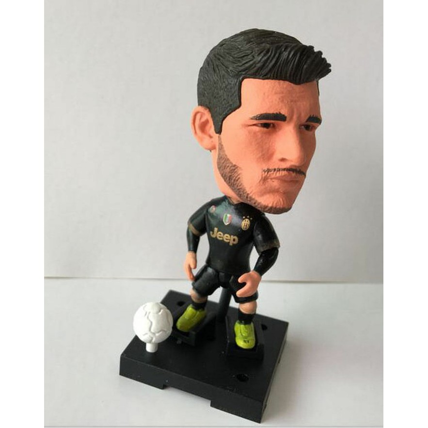 Mini Action Figure Miniatur Sepakbola Alvaro Morata Juventus