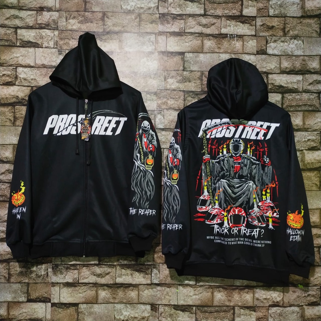 Jaket Zipper Prostreet Kin Ryu Sweater Hoodie Sunmori Fullprint