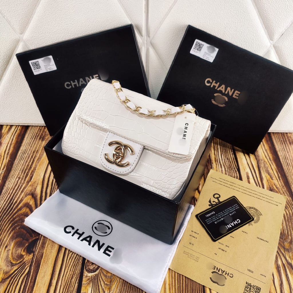 BAMBEG - TAS IMPORT BABY CROCO DAPET BOX PREMIUM  FULLSET BISA COD VIBELLESHOPBAGS KODE 191579