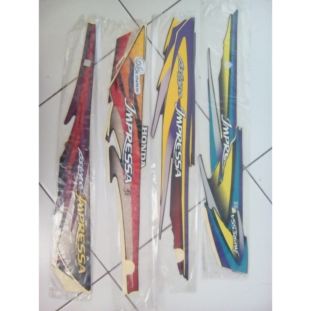 striping sticker motor honda astrea impressa