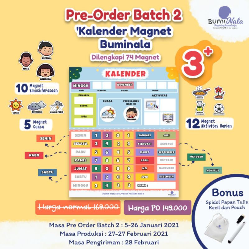 

Kalender Magnet Buminala