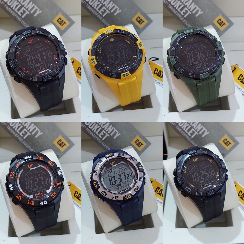 CATERPILLAR CAT OC.167 & OC.147 DIGITGAL SERIES JAM TANGAN PRIA ORIGINAL