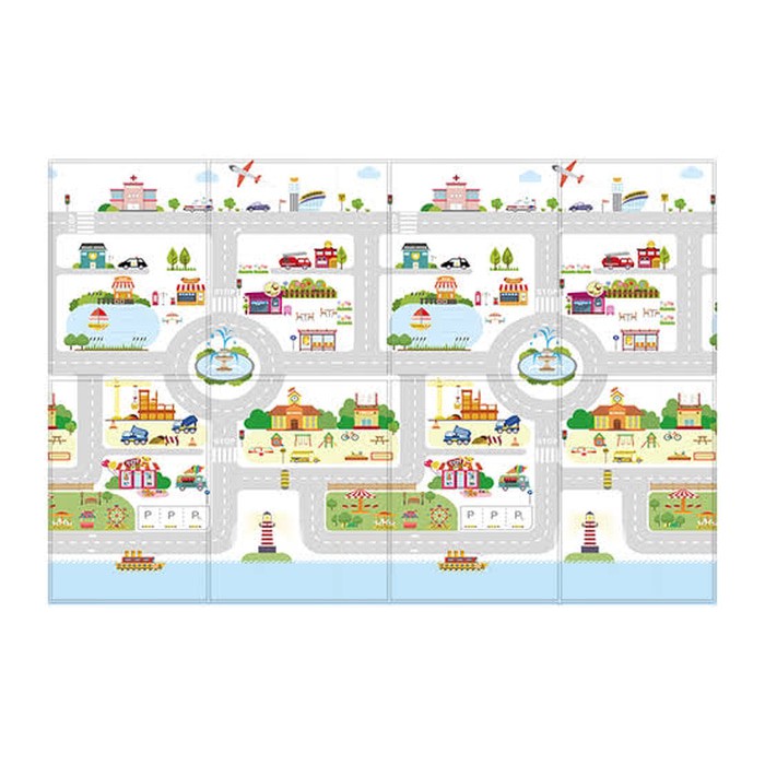 Parklon FOLDING MAT RUSH HOUR SMALL TOWN Playmat [200x140x1cm]