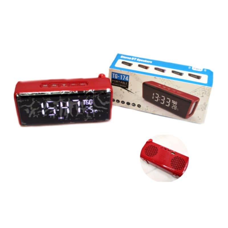 Speaker bluetooth TG-174 musik box Bluetooth Jam Alarm