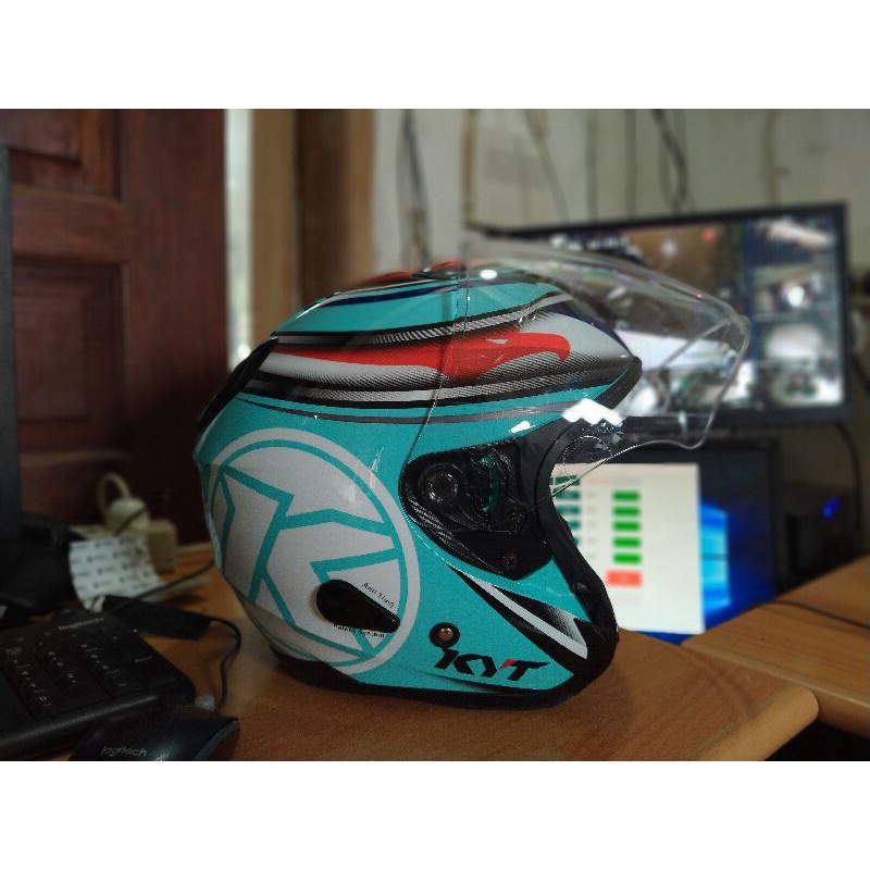 KYT Kyoto series aquamarine size L full sett +spoiler bberbahan piber