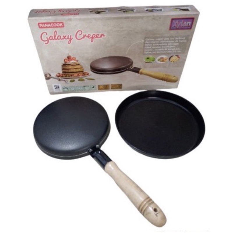 [ Panaflon ] Galaxy Creper / Crepe / Wajan Kwalik / Kulit Risol Lumpia - Wajan kebalik / bolak balik serbaguna 20 cm (DUS BARU!)