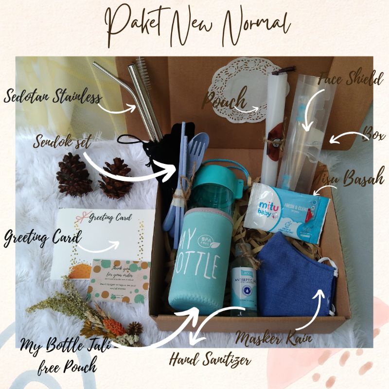 

PAKET NEW NORMAL/KADO ULANG TAHUN/KADO WISUDA/KADO/HAMPERS