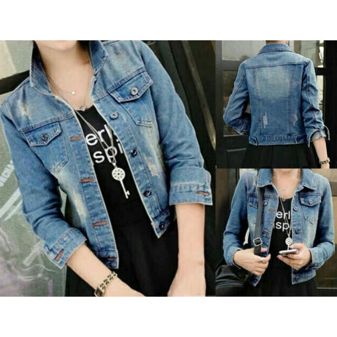 Jaket Jeans Wanita Prada